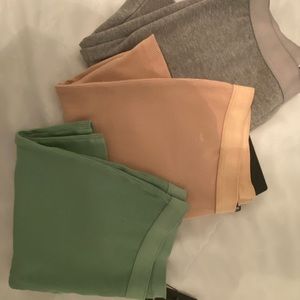 PLT Ribbed biker shorts